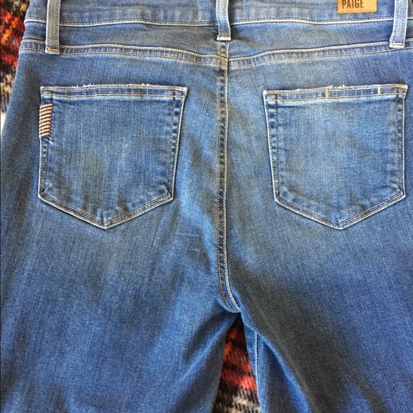 Paige Hoxton Crop Jeans Brantley Destructed 29 - Picture 6 of 8